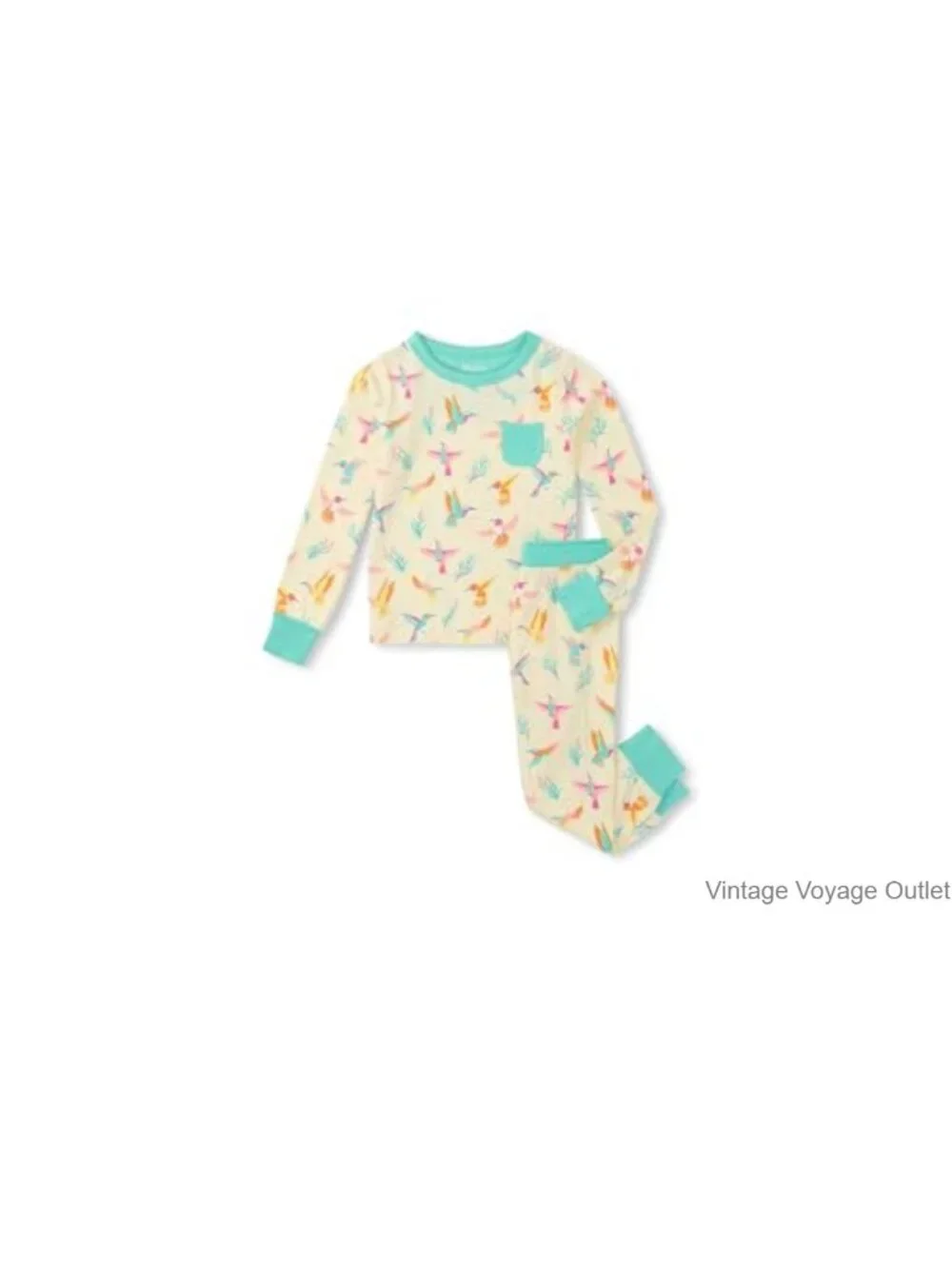 Kids Long Sleeve Pajama Set - 95% Bamboo Viscose 5% Elastane